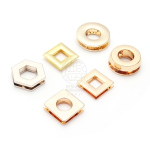 Square Metal <strong>Brass</strong> Garment Eyelets High-quality <strong>Curtain</strong> Eyelet <strong>Ring</strong> for Clothing Handbags Plating Technique - Product Image 1