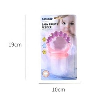 Emballage Blister bébé mangeoire de fruits Silicone sucette infantile sucette mangeoire d'aliments frais bébé fruits mangeoire de dentition sucette