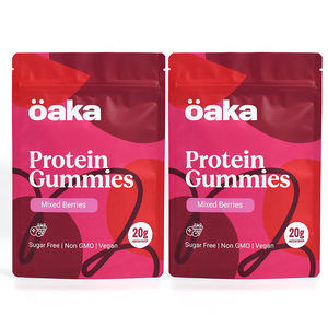 Sachets personnalisés 10G 20G en matériau de qualité alimentaire, finition mate, avec <span class=keywords><strong>fermeture</strong></span> éclair, pour emballage alimentaire de protéines et de bonbons gélifiés - Product Image 4