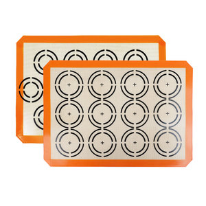 Factory OEM ODM Low Price Food-Grade Oven Safe Pastry Mat Non-Stick Fiberglass <b>Silicone</b> <b>Baking</b> Mat for Cookies Cakes - Product Image 5
