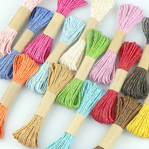 Vente chaude Haute Résistance Du Fil De Papier Torsadé Papier Raphia Cordes 2 Brins Cordon De Papier pour Crochet - Product Image 1