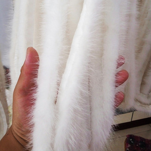 Fourrure de vison ruban ruban blanc fourrure pompon décoration bricolage maison vêtements décoration fourrure garniture fourrure matériel pour vêtement col <span class=keywords><strong>sac</strong></span> - Product Image 2
