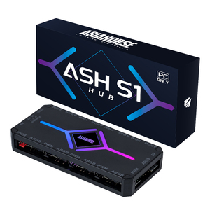 ASIAHORSE ASH-S1 Nouveau design PWM 1 à 9 ports Hub de ventilateur magnétique avec télécommande Hub SATA Hub Argb - Product Image 1