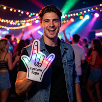 Doigt en mousse lumineux LED personnalisé pour les fêtes et le soutien sportif