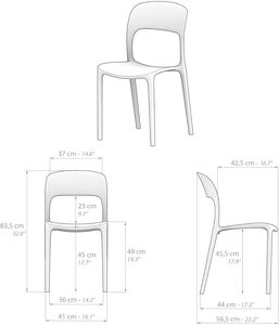 Cadeiras Empilháveis de Plástico PP Comerciais, Impermeáveis, para Eventos, Casamentos e Uso Externo – Preço de Atacado - Product Image 6