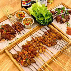 Bamboo Serving <b>Trays</b> Rectangular Double Eared For Hotel Food Coffee <b>Tea</b> - Product Image 1