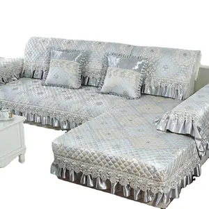 Cobertura completa para sofá, capa para sofá de quatro estações em tecido europeu, com capa simples e moderna