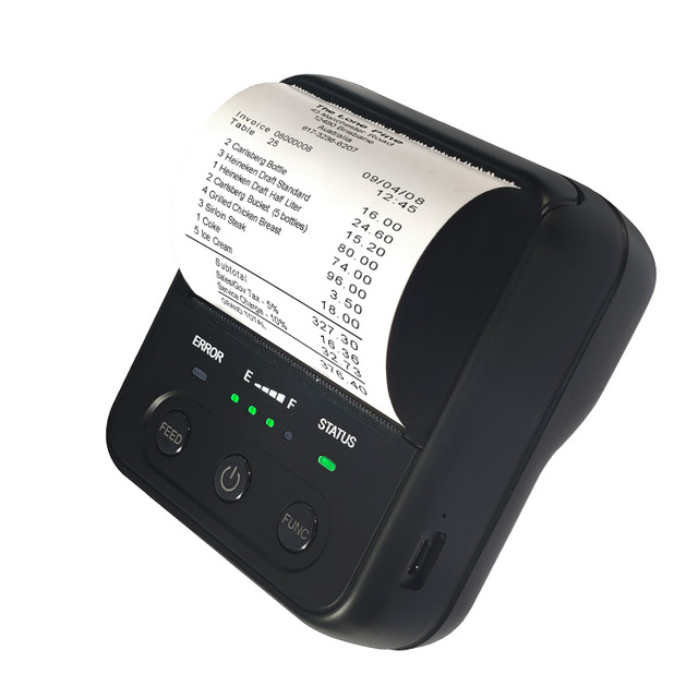 Noryox NB55 Label Portable 80mm Receipt Wireless Smart Handheld BlueTooth Printer Receipt Support Wifi for Supermarket Receipt