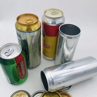 Boîtes en aluminium élégantes de marque Kasia sans BPA de 250 ml, 330 ml et 500 ml avec fermeture à anneau et ouverture facile