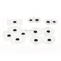 Tampon en Silicone conducteur pour PS4 contrôleur de jeu JDS-050 clavier boutons en caoutchouc conducteur clavier souple clavier bouton étui claviers