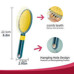 Hair Tool Factory Wet or Dry Hair Hair <strong>Brush</strong> for Women's <strong>Curly</strong> or Straight Styles Flexible Bristles Pain-free Detangling - Product Image 5