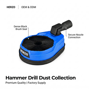 HERZO Accessoire de collecte de poussière en plastique de 132 mm pour marteau perforateur électrique avec protection - Product Image 1