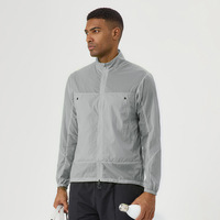 Veste bomber sportive pour homme, ultra-légère, respirante, en polyester, séchage rapide, anti-UV, pour les sports de plein air en été