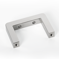 Soporte de Montaje en Forma de U de Acero Inoxidable con Perforaciones, Mecanizado CNC, Alta Rigidez, Compatible con Dibujo Personalizado, Automatización y Brochado