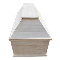 Cercueil et cercueil en bois de paulownia de style européen de haute qualité Fournisseur en gros de cercueils de paulownia pour les fournitures funéraires