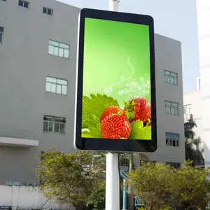 Niyakr yeni ürünler Shenzhen açık yol sokak WIFI 3G 4G kablosuz reklam yüksek lamba-post LED Panel