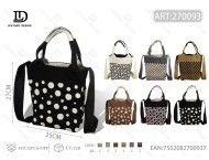 Borsa a tracolla da donna in maglia con motivo a pois e tracolla singola per tutte le stagioni - Product Image 1