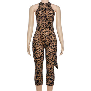 Viviblook Z0116JP01 Nuevo Mono de una Pieza para Mujer, Estampado de Leopardo, sin Tirantes, Espalda Descubierta, Ajustado, Corto - Product Image 5