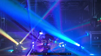 Infinity Rotation LED Beam Par Laser Strobe 4in1 Efecto de luz Movimiento de 360 ° y proyección Par para clubes, fiestas y eventos