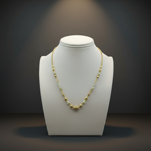 Collar de Perlas de Oro Tradicional para Mujer, Joyería Fina Elegante y Ligera, Collar de Perlas de Oro Sólido para Mujer - Product Image 2