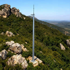 גבוהה מגסט תקשורת מונופולי מגדל ברק הגנה ברק 5 גרם wifi יחיד צינור חם מגולוון טבל q235b/Q355 פלדה 20m אנטנות - Product Image 4