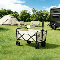 Chariot pliable en acier à quatre roues, idéal pour le camping et les courses en extérieur, personnalisable (OEM) - Meilleures ventes