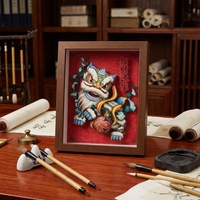 Marco de Fotos Tridimensional de Madera MDF Ecológico y Duradero con Logotipo Personalizado, Acabado Marrón, Diseño Moderno, Tamaño Personalizado