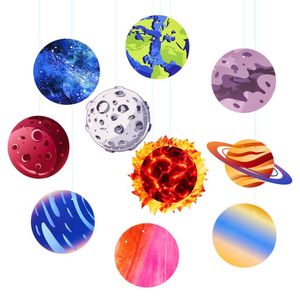 SUNBEAUTY Système solaire planète bannière premier <span class=keywords><strong>voyage</strong></span> autour du <span class=keywords><strong>soleil</strong></span> décorations d'anniversaire décorations de fête d'anniversaire de l'espace extra-atmosphérique - Product Image 5
