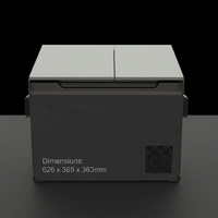 Réfrigérateur de voiture portable en plastique 40L à prix d'usine, mini-congélateur à compresseur pour véhicule et camion DC12-24V AC110-240V