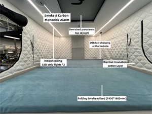 Mini <span class=keywords><strong>Camper</strong></span> Leggero Moderno Slide-in <span class=keywords><strong>4x4</strong></span> con Tetto Sollevabile per Pickup, Guscio con Struttura in Alluminio, Capacità 2 Persone - Product Image 6