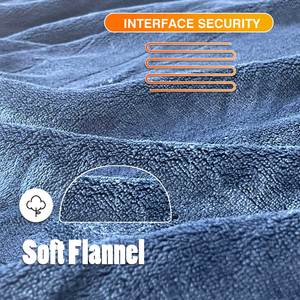 <span class=keywords><strong>Couverture</strong></span> électrique en vente, taille double pour lit, douce et moelleuse, lavable, avec 4 niveaux de chaleur - Product Image 4