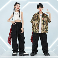 Costumes de scène pour enfants, vêtements de danse de rue pour garçons, vêtements hip-hop pour filles, costumes de performance de rue pour filles