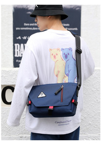 Sacs messagers en nylon imperméables de sport à la mode pour hommes avec logo personnalisé été - Product Image 5