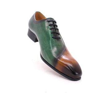 New Best Selling Breathable <b>Waterproof</b> Men's Business Lace-Up Closure Cowhide Leather <b>Shoes</b> with Pointed Toe Embossed Detail - Product Image 6