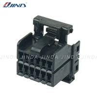 JINDA DJ7121-1-21 Su Geçirmez 12 Pinli Tyco AMP Dişi Konnektör Otomotiv Kablo Demeti PA66+GF Malzeme Güç Uygulaması