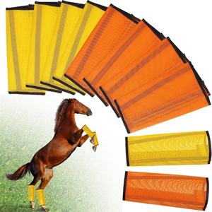 Produsen siap dibuat anti-nyamuk Mesh kuda Fly-Proof sepatu perlengkapan penunggang kuda <span class=keywords><strong>Harness</strong></span> untuk naik 8 buah Pelindung kaki - Product Image 6