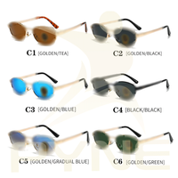 Lunettes de soleil de marque de haute qualité avec protection UV pour l'extérieur, verres en verre, monture en métal, unisexes, avec logo, vente en gros