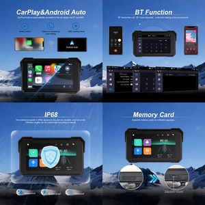 Autoradio étanche pour moto et voiture 5 pouces Podofo, écran IPS portable, CarPlay, Android Auto, Bluetooth, IP68, ODM personnalisé - Product Image 2