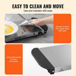 DB Wholesale <b>Stainless</b> <b>Steel</b> Electric Warming <b>Tray</b> with Temperature Control for Buffet Food Serving - Product Image 5