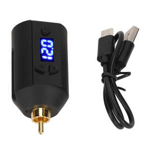 Cordless CE Certified Tattoo Power Supply Kit 1500mAh Built-in Lithium Battery Set RCA <strong>Interface</strong> LED Digital Display Tattoo - Product Image 2