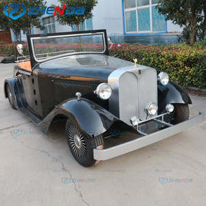 Auto Clásico Retro Vintage Negro, Auto de Lujo de Moda Retro Vintage, Auto Eléctrico de Estilo Vintage - Product Image 6
