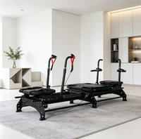 Machine de Pilates Reformer Super Model avec cadre en aluminium, rail de glisse fluide pour l'entraînement du tronc, la mise en forme du corps, utilisation en studio ou à domicile