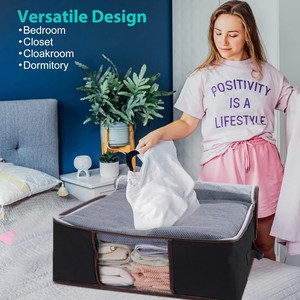 Bolsa Organizadora de Ropa de 35L, Tela No Tejida, Rectangular, para Dormitorio - Product Image 5