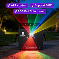 Projecteur laser LED RGB 3W pour scène, discothèque, fête, avec contrôle sonore, équipement DJ pour boîte de nuit/KTV, piste de danse/mariage