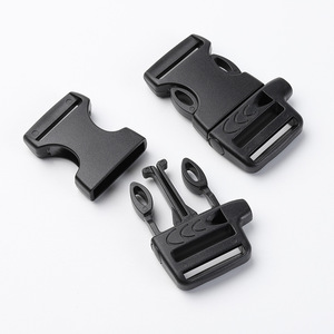 Hebilla de liberación lateral de plástico negro ajustable para bolsos, duradera y resistente al desgaste J1204 25 - Product Image 2