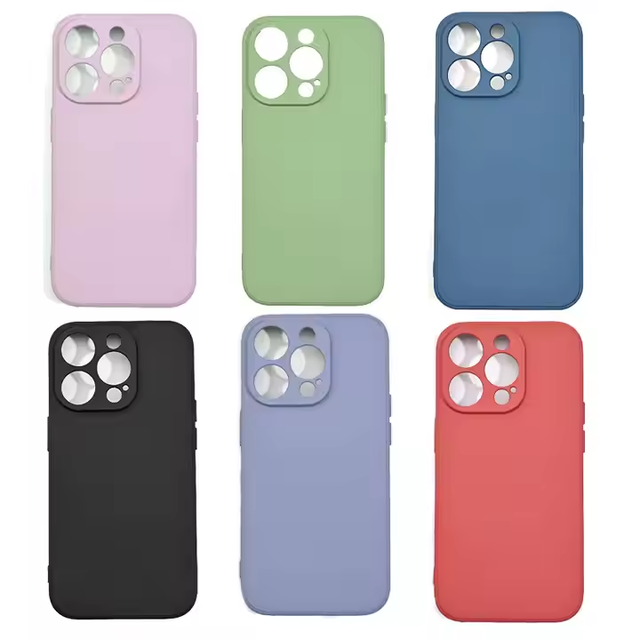 Wholesale Colorful Soft TPU Waterproof Mobile Phone Cases for iPhone 17 16 15 14 13 12 11 Pro Max Camera Protection Shell