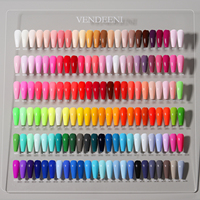 Kit Manucure Exquise avec Boîte et Carte de Nuances, Vernis Semi-Permanent 144 Pièces, Ensemble Professionnel pour Ongles Gel Global Fashion