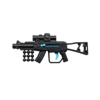 Fusil en plastique de pistolet de tir noir pour des jouets d'enfants