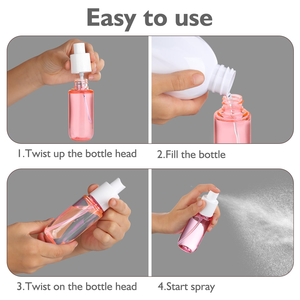 <b>Spray</b> Leak-proof <b>Plastic</b> <b>Bottle</b> with Transparent Lid, Reusable Transparent <b>Spray</b> <b>Bottle</b> for Travel - Product Image 3