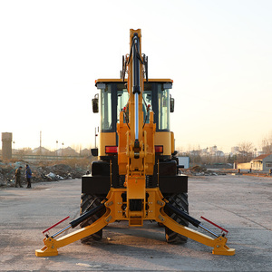 Điện mạnh mẽ Mini backhoe máy xúc loader 4x4 5ton backhoe loader với giá - Product Image 5